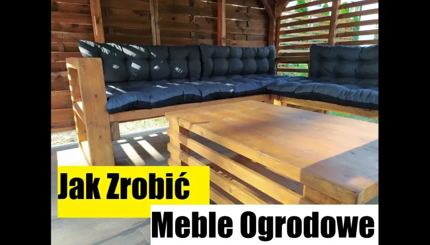 Jak zrobić meble ogrodowe z palet - łatwe i tanie pomysły DIY